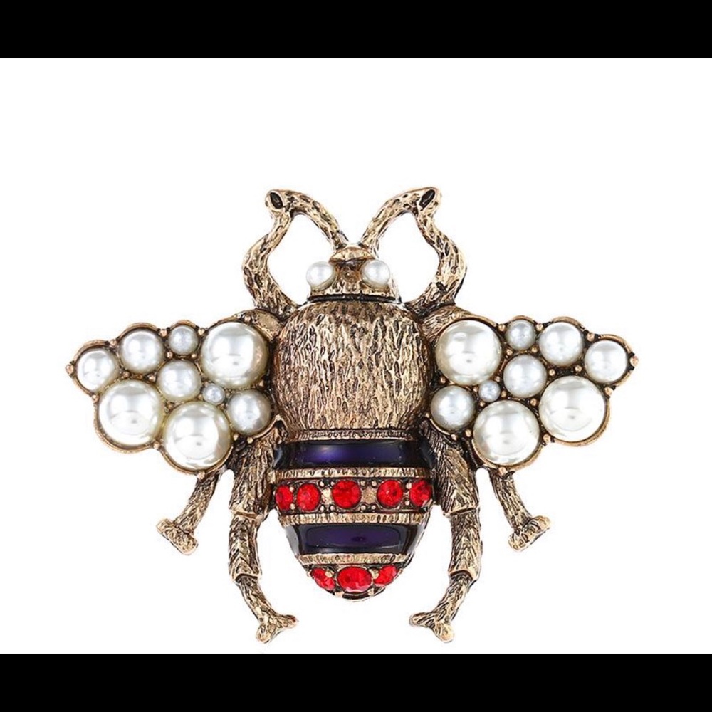 Multi colored butterfly brooch